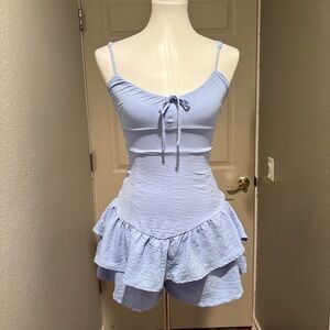 NWOT Derek Heart Tiered Sleeveless Romper size S.